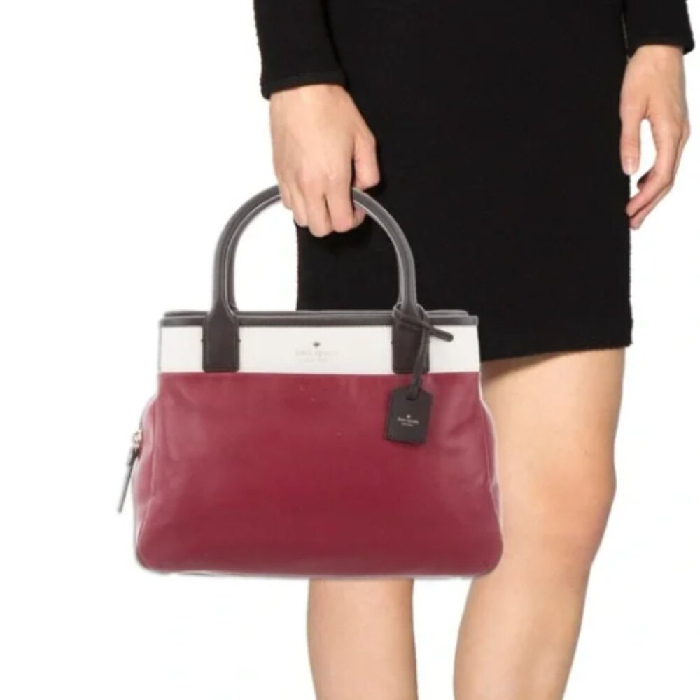Kate Spade Branton Square Mills Leather Satchel